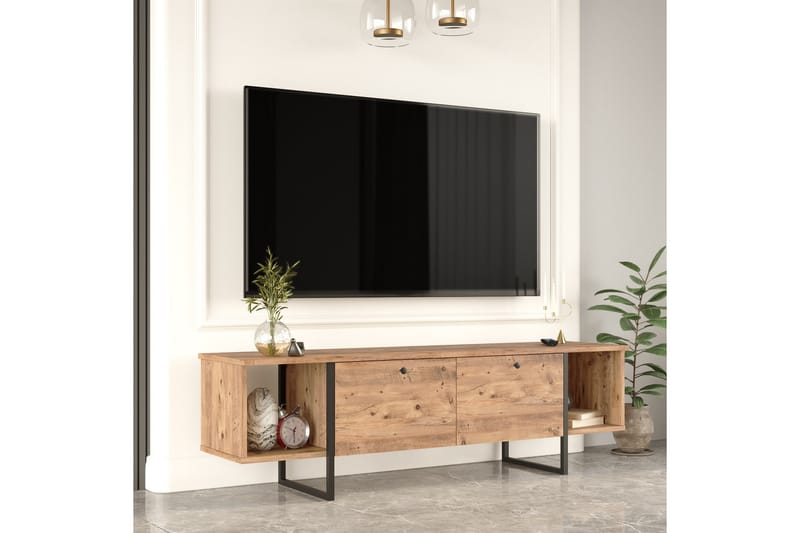 Mushir Tv-bänk 160 cm - Ek - TV bänk & mediabänk