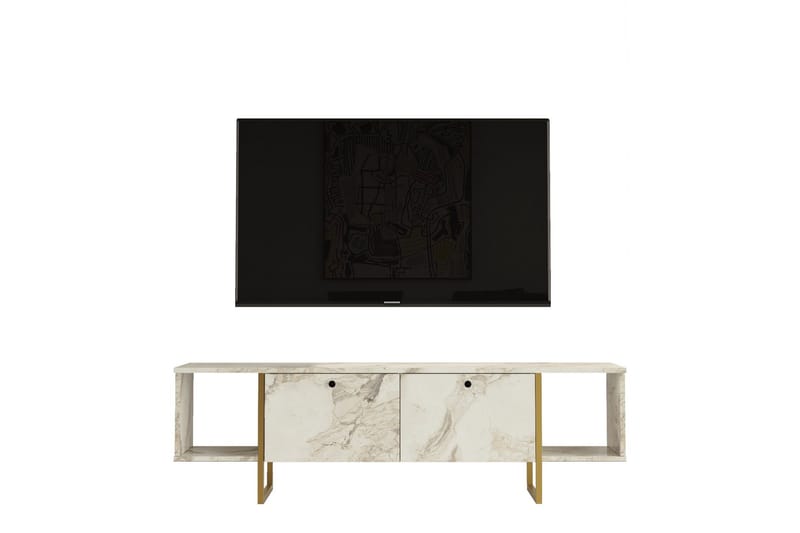 Mushir Tv-bänk 160 cm - Vit - Möbler - Tv möbel & mediamöbel - TV bänk & mediabänk