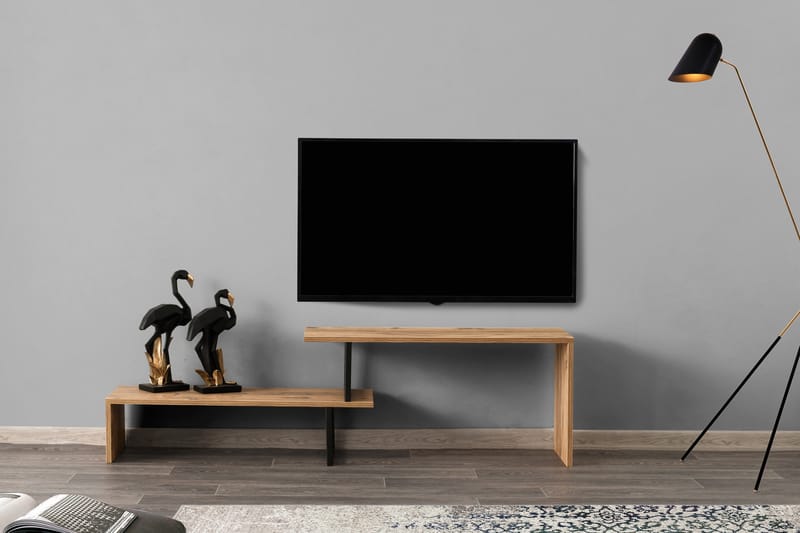 Myrvallen TV-Bänk 120 cm - Svart/Brun - TV bänk & mediabänk