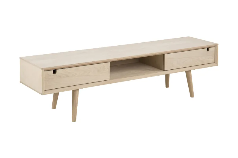 Myrviken TV-bänk 160 cm - Vitpigmenterad Ek - Möbler - Tv möbel & mediamöbel - TV bänk & mediabänk