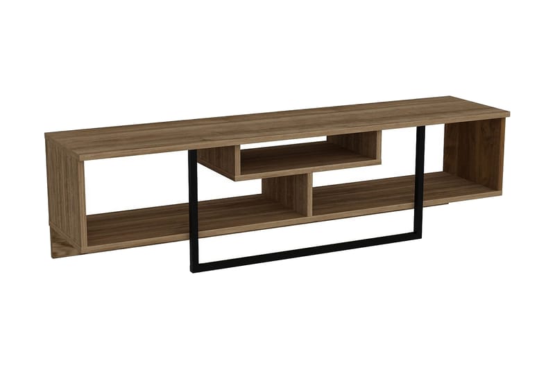 Naftali TV-Bänk 149 cm - Valnöt|Svart - Möbler - Tv möbel & mediamöbel - TV bänk & mediabänk