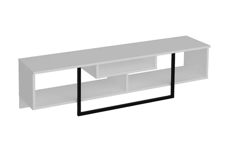 Naftali TV-Bänk 149 cm - Vit|Svart - Möbler - Tv möbel & mediamöbel - TV bänk & mediabänk