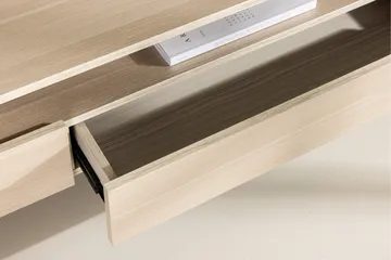Navarra Golvstående Tv Bänk 180 cm med Förvaring i Målat Trä - Beige - Möbler - Tv möbel & mediamöbel - TV bänk & mediabänk