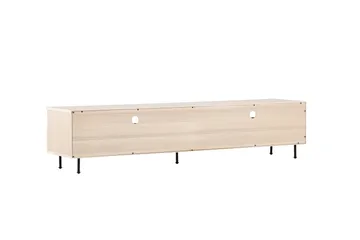 Navarra Golvstående Tv Bänk 180 cm med Förvaring i Målat Trä - Beige - Möbler - Tv möbel & mediamöbel - TV bänk & mediabänk
