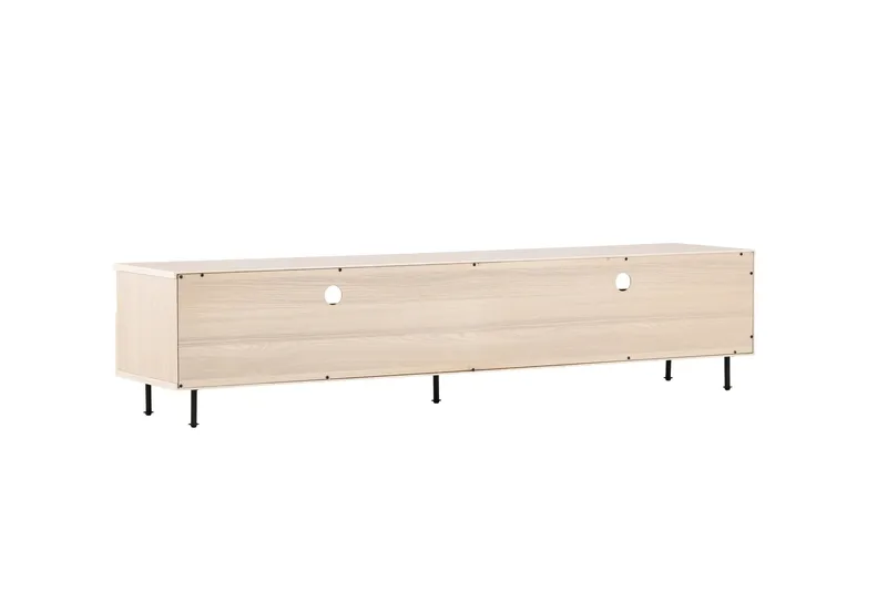 Navarra Golvstående Tv Bänk 180 cm med Förvaring i Målat Trä - Beige - Möbler - Tv möbel & mediamöbel - TV bänk & mediabänk