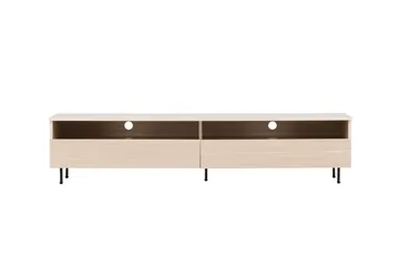 Navarra Golvstående Tv Bänk 180 cm med Förvaring i Målat Trä - Beige - Möbler - Tv möbel & mediamöbel - TV bänk & mediabänk