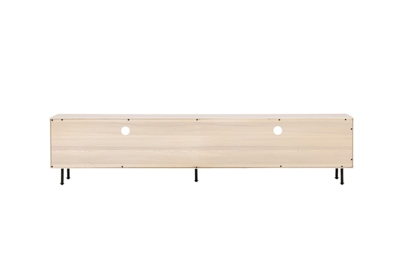 Navarra Golvstående Tv Bänk 180 cm med Förvaring i Målat Trä - Beige - Möbler - Tv möbel & mediamöbel - TV bänk & mediabänk