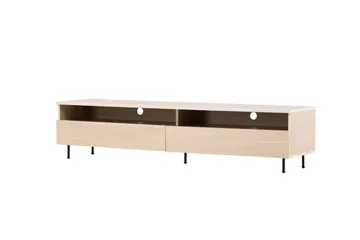 Navarra Golvstående Tv Bänk 180 cm med Förvaring i Målat Trä - Beige - Möbler - Tv möbel & mediamöbel - TV bänk & mediabänk