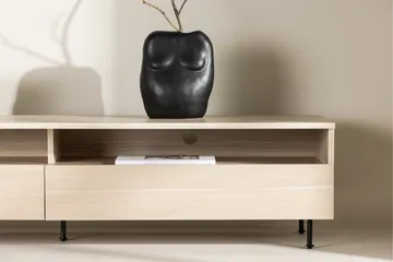 Navarra Golvstående Tv Bänk 180 cm med Förvaring i Målat Trä - Beige - Möbler - Tv möbel & mediamöbel - TV bänk & mediabänk