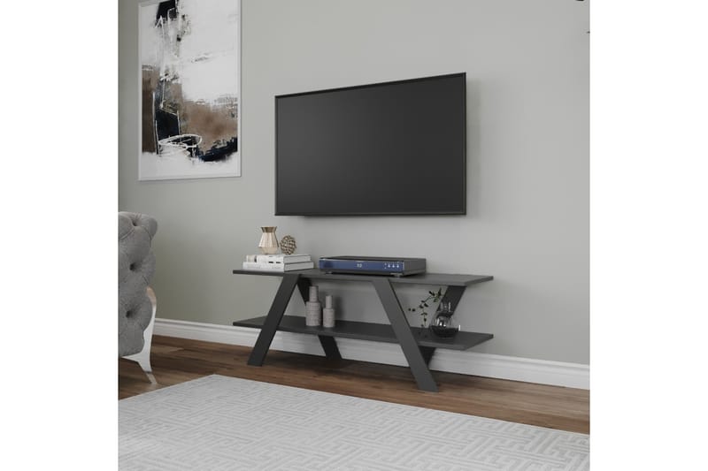 Nedelko TV-bänk 120 cm - Grå - Möbler - Tv möbel & mediamöbel - TV bänk & mediabänk
