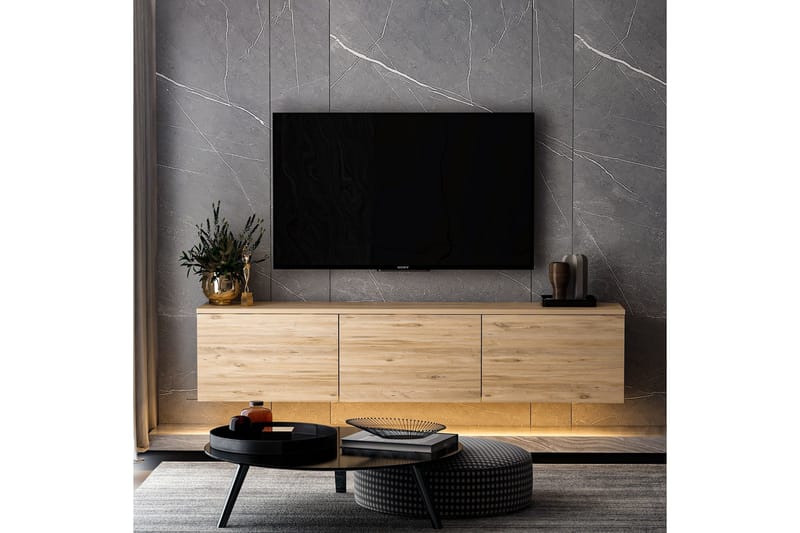 Neon Tv-bänk 160x32 cm Mörkblå - Hanah Home - Möbler - Tv möbel & mediamöbel - TV bänk & mediabänk