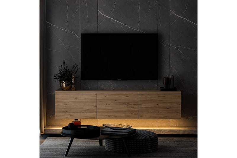Neon Tv-bänk 160x32 cm Mörkblå - Hanah Home - Möbler - Tv möbel & mediamöbel - TV bänk & mediabänk