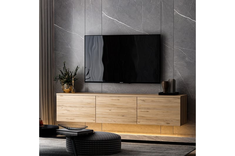 Neon Tv-bänk 160x32 cm Mörkblå - Hanah Home - Möbler - Tv möbel & mediamöbel - TV bänk & mediabänk