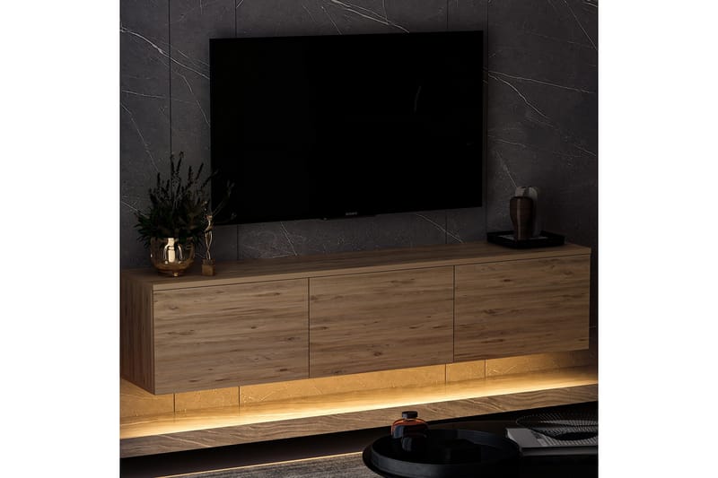 Neon Tv-bänk 160x32 cm Mörkblå - Hanah Home - TV bänk & mediabänk