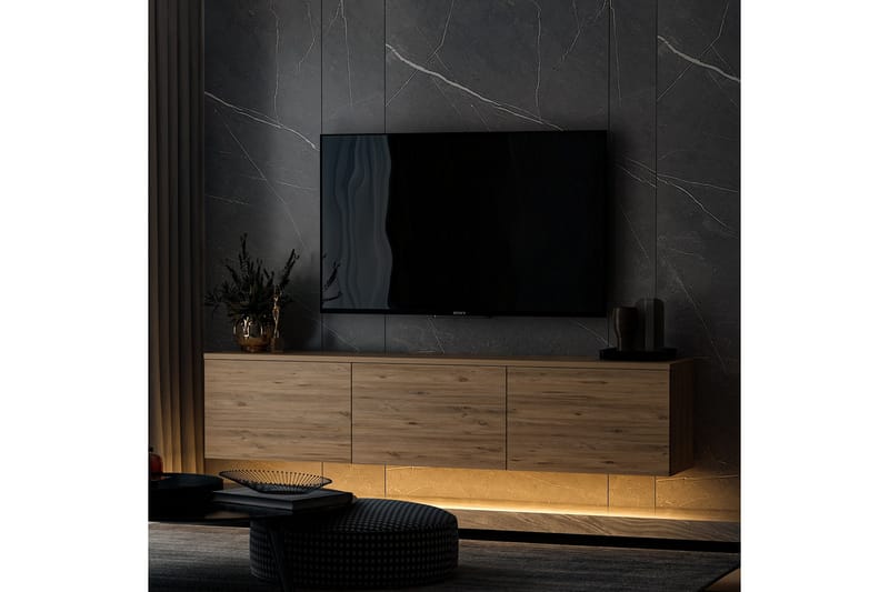 Neon Tv-bänk 160x32 cm Mörkblå - Hanah Home - Möbler - Tv möbel & mediamöbel - TV bänk & mediabänk