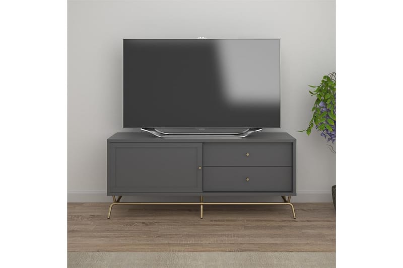 Nova Tv-bänk 150x48 cm Grafitgrå - CosmoLiving - TV bänk & mediabänk