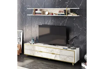Ocotla Tv-bänk 179,8 cm - Vit - Möbler - Tv möbel & mediamöbel - TV bänk & mediabänk