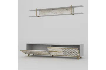 Ocotla Tv-bänk 179,8 cm - Vit - Möbler - Tv möbel & mediamöbel - TV bänk & mediabänk