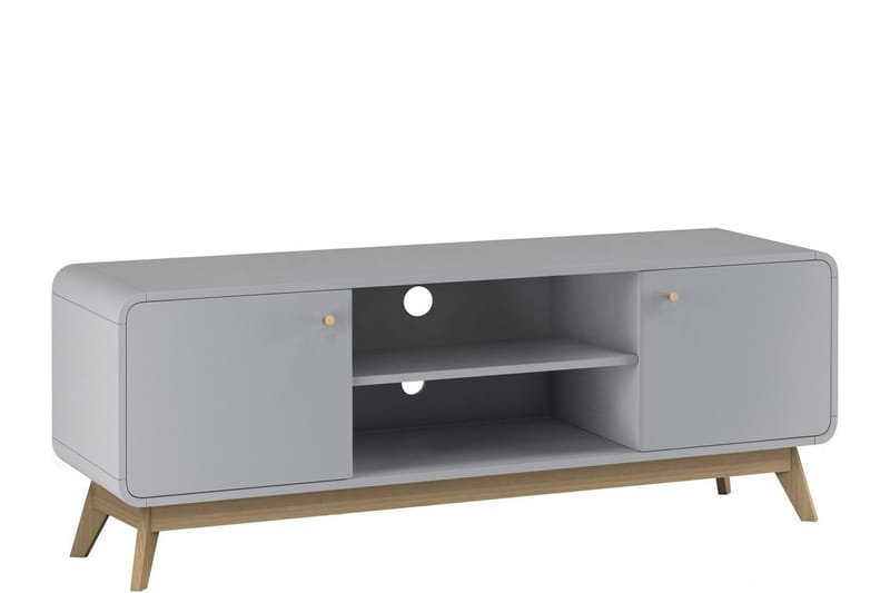 Olivet Tv-bänk 140 cm - Grå - Möbler - Tv möbel & mediamöbel - TV bänk & mediabänk