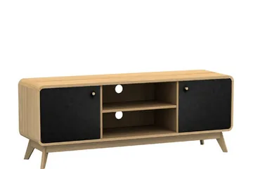 Olivet Tv-bänk 140 cm - Natur/Svart - Möbler - Tv möbel & mediamöbel - TV bänk & mediabänk