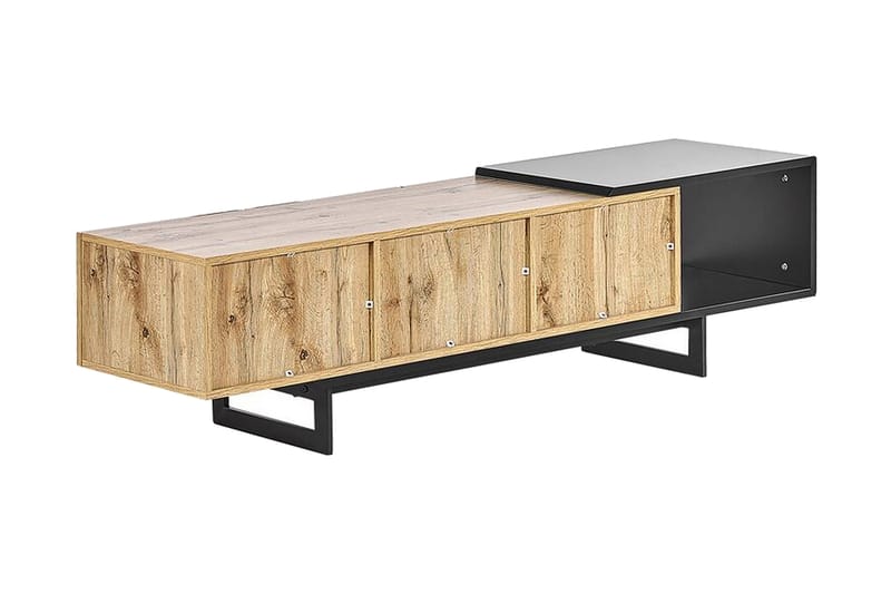 Orbetello TV-bänk 160x39 cm - Ljust Trä/Svart - Möbler - Tv möbel & mediamöbel - TV bänk & mediabänk