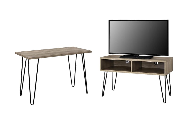 Owen TV-bänk 107x50 cm Trä/Natur - Dorel Home - Möbler - Tv möbel & mediamöbel - TV bänk & mediabänk