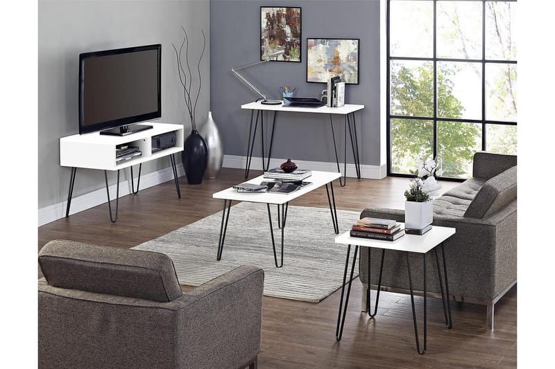 Owen TV-bänk 107x50 cm Vit - Dorel Home - Möbler - Tv möbel & mediamöbel - TV bänk & mediabänk