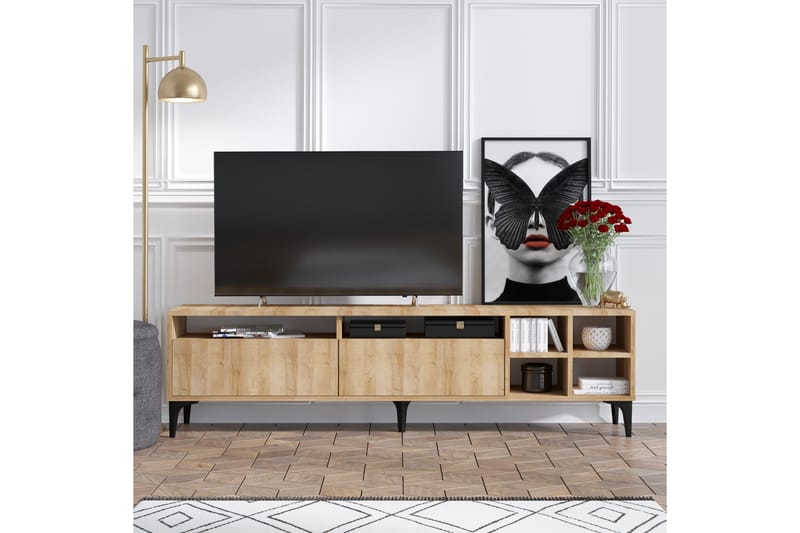 Palfrey Tv-bänk 180 cm - Natur - TV bänk & mediabänk