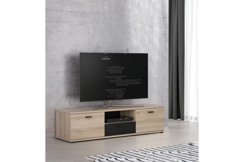 Papingo Tv-bänk 150 cm - Brun/Svart - TV bänk & mediabänk