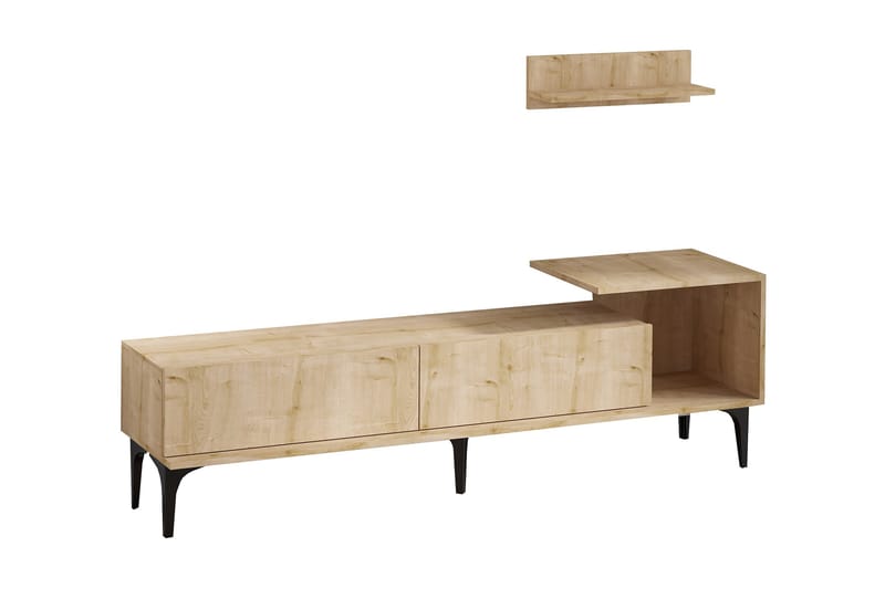 Plasanta Tv-bänk 180 cm - Natur/Vit - Möbler - Tv möbel & mediamöbel - TV bänk & mediabänk
