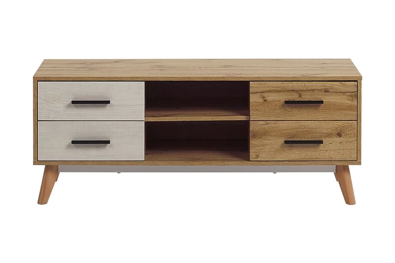 Poblat TV-bänk 120 cm - Vit - Möbler - Tv möbel & mediamöbel - TV bänk & mediabänk