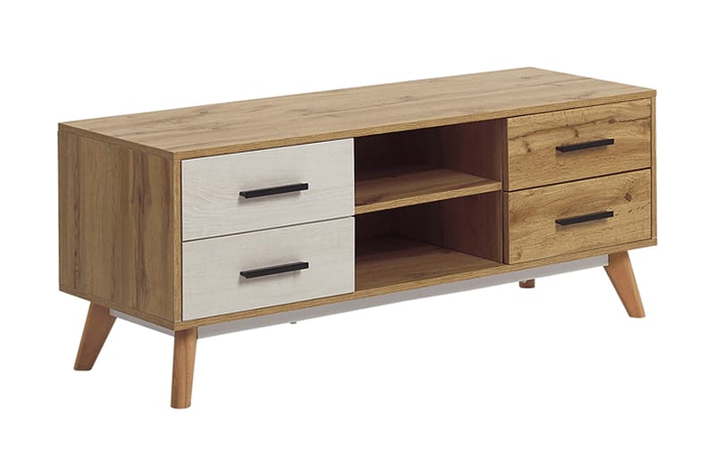 Poblat TV-bänk 120 cm - Vit - Möbler - Tv möbel & mediamöbel - TV bänk & mediabänk