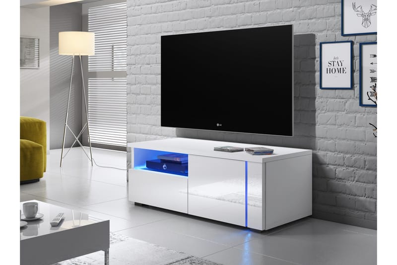 Portvasgo TV-Bänk 100 cm - Vit - Möbler - Tv möbel & mediamöbel - TV bänk & mediabänk