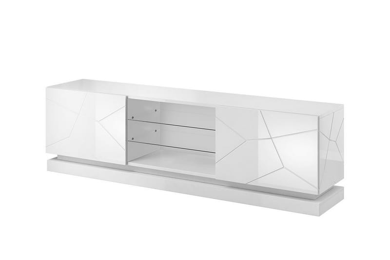 Qiu TV-bänk 40x200 cm - Vit/Högglans - Möbler - Tv möbel & mediamöbel - TV bänk & mediabänk