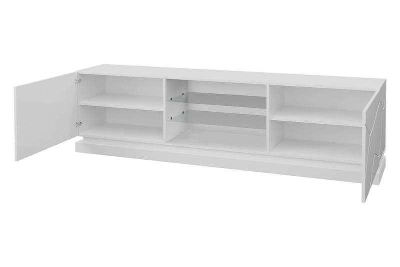 Qiu TV-bänk 40x200 cm - Vit/Högglans - Möbler - Tv möbel & mediamöbel - TV bänk & mediabänk