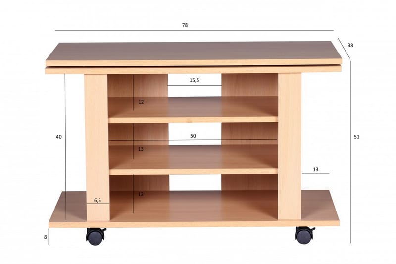 Reeti TV-Bänk 75 cm - Trä/natur - TV bänk & mediabänk