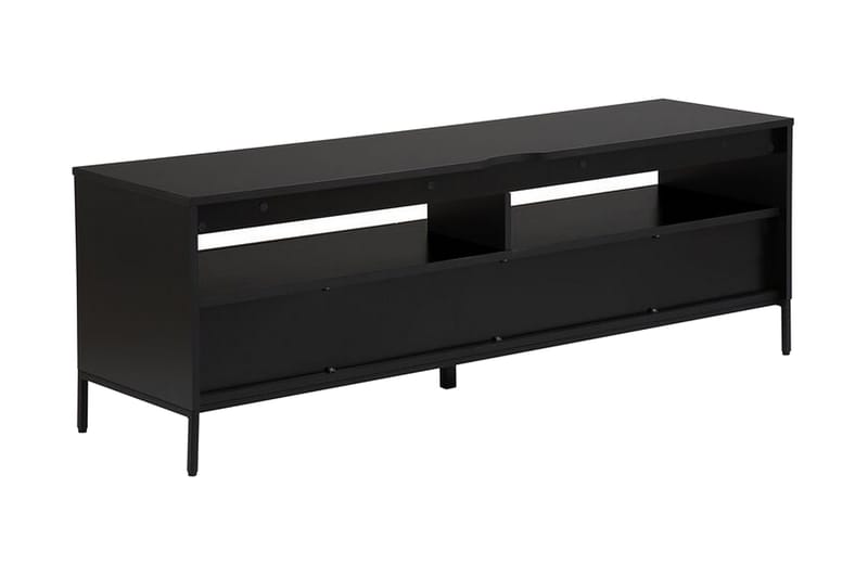 Revelle Golvstående TV-bänk 150 cm med Förvaring i Ljust Trä - Svart - Möbler - Tv möbel & mediamöbel - TV bänk & mediabänk