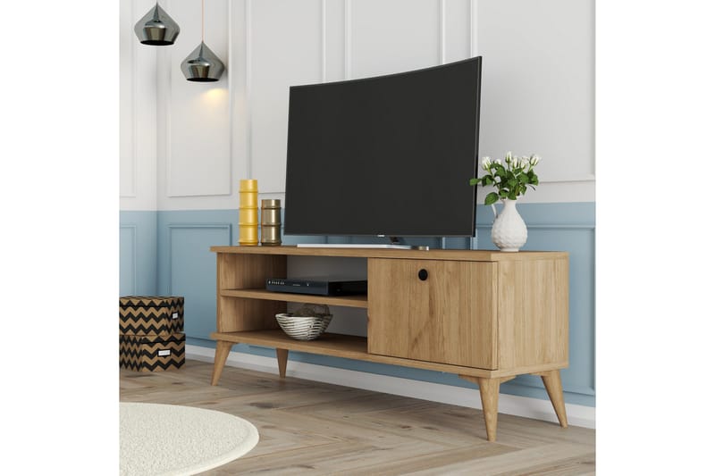 Reyne Tv-bänk 120 cm - Natur - Möbler - Tv möbel & mediamöbel - TV bänk & mediabänk