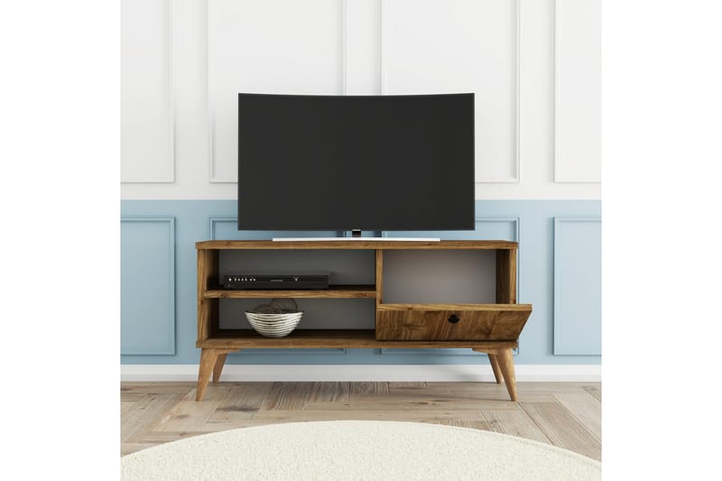 Reyne Tv-bänk 90 cm - Valnöt - Möbler - Tv möbel & mediamöbel - TV bänk & mediabänk