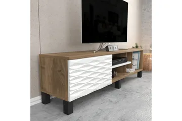 Rinorea Golvstående TV-bänk 140 cm med Förvaring i Mörkt Trä - Brun - Möbler - Tv möbel & mediamöbel - TV bänk & mediabänk