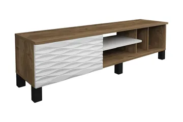 Rinorea Golvstående TV-bänk 140 cm med Förvaring i Mörkt Trä - Brun - Möbler - Tv möbel & mediamöbel - TV bänk & mediabänk