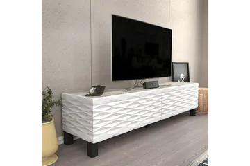 Rinorea Golvstående TV-bänk 149,2 cm med Förvaring i Målat Trä - Vit - Möbler - Tv möbel & mediamöbel - TV bänk & mediabänk
