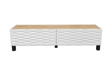 Rinorea Golvstående TV-bänk 149,2x38 cm med Förvaring i Ek - Vit - Möbler - Tv möbel & mediamöbel - TV bänk & mediabänk