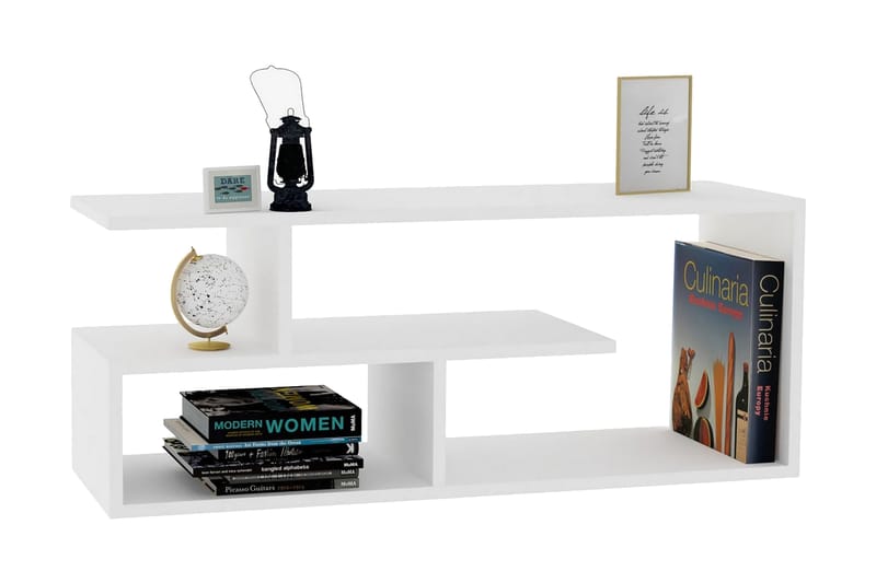 Rinorea Tv-bänk 100x40 cm - Vit - Möbler - Tv möbel & mediamöbel - TV bänk & mediabänk