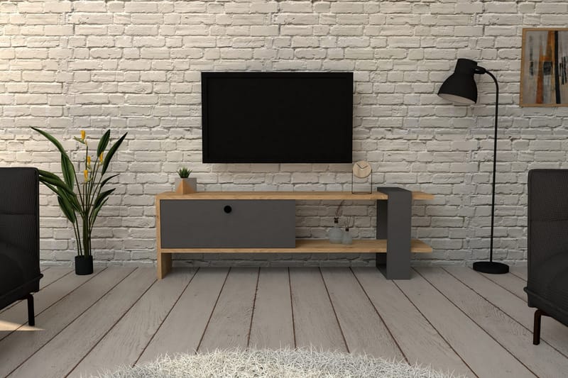 Rinorea Tv-bänk 120x36,8 cm - Antracit - Möbler - Tv möbel & mediamöbel - TV bänk & mediabänk