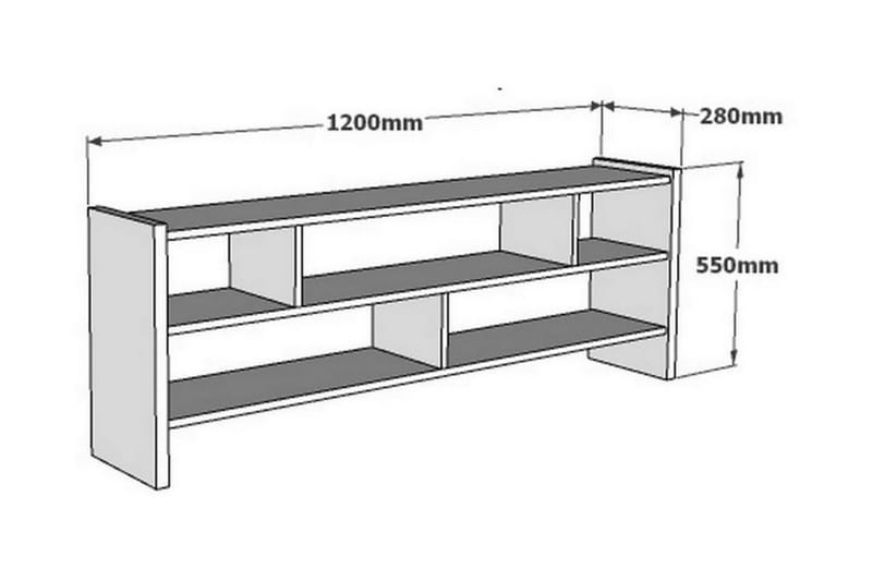 Rinorea Tv-bänk 120x55 cm - Brun - Möbler - Tv möbel & mediamöbel - TV bänk & mediabänk