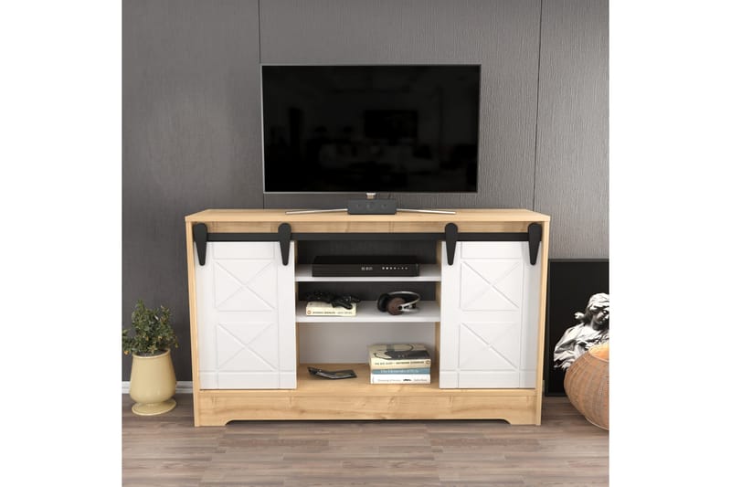 Rinorea Tv-bänk 140x85 cm - Blå - Möbler - Tv möbel & mediamöbel - TV bänk & mediabänk