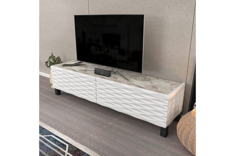 Rinorea Tv-bänk 149,2x38 cm - Vit - Möbler - Tv möbel & mediamöbel - TV bänk & mediabänk