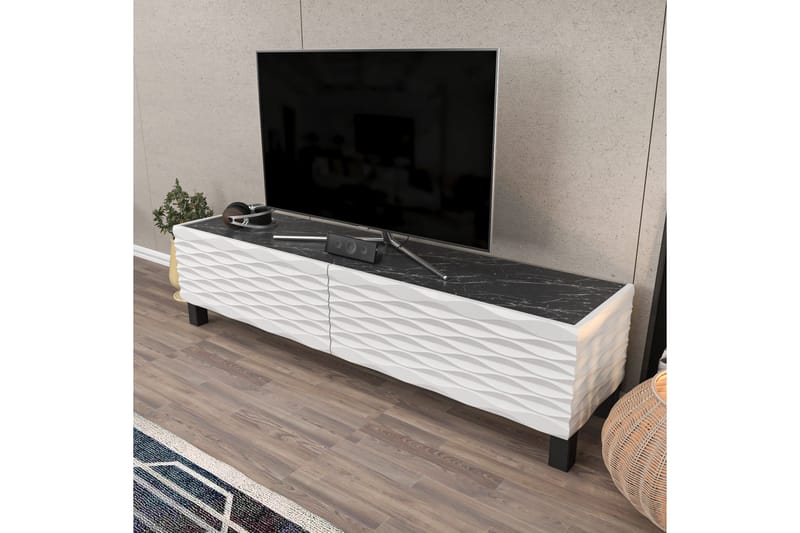 Rinorea Tv-bänk 149,2x38 cm - Vit - Möbler - Tv möbel & mediamöbel - TV bänk & mediabänk