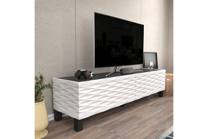 Rinorea Tv-bänk 149,2x38 cm - Vit - Möbler - Tv möbel & mediamöbel - TV bänk & mediabänk
